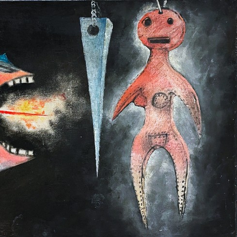 Пинхас Бурштын (Марьян) — Жертва Исаака, 1951 (холст, масло)