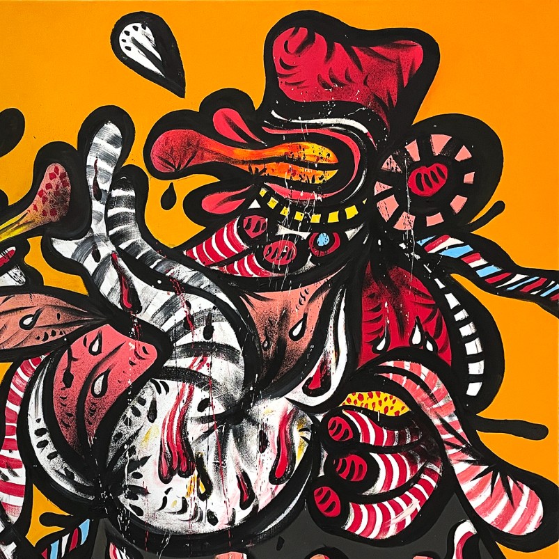 Пинхас Бурштын (Марьян) — Два персонажа, 1968 (холст, масло)