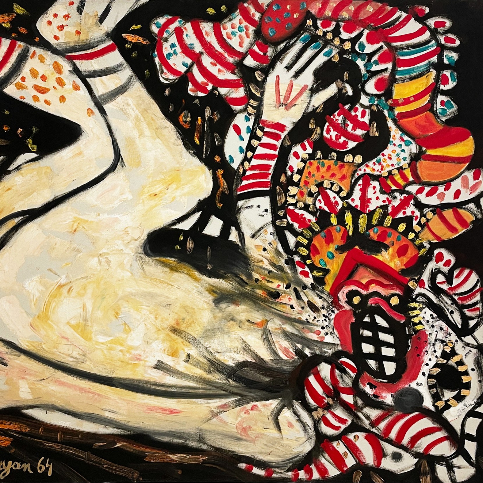 Пинхас Бурштын (Марьян) — Персонаж, 1964 (холст, масло)