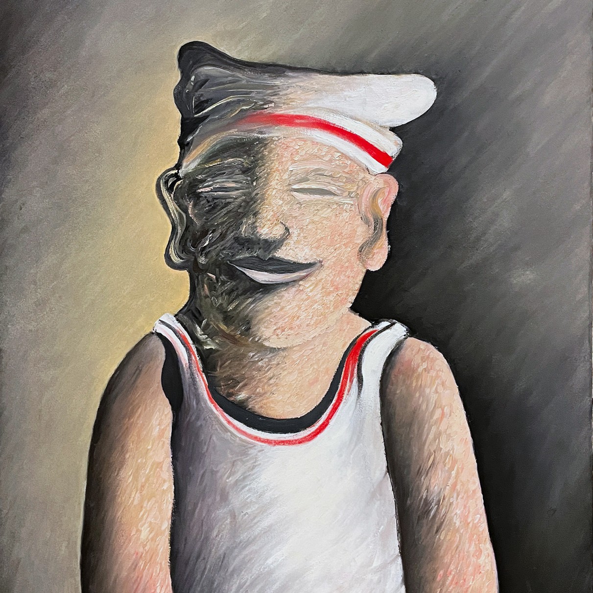 Пинхас Бурштын (Марьян) — Персонаж из 'Человеческого зверинца', 1971 (холст, масло)