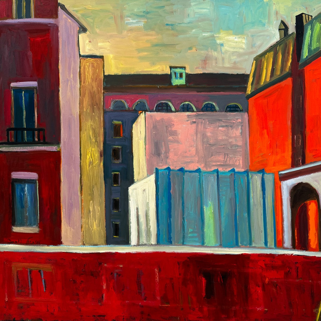 Майкл Ковнер — Нью-Йорский музей (холст, масло), 2012-2013