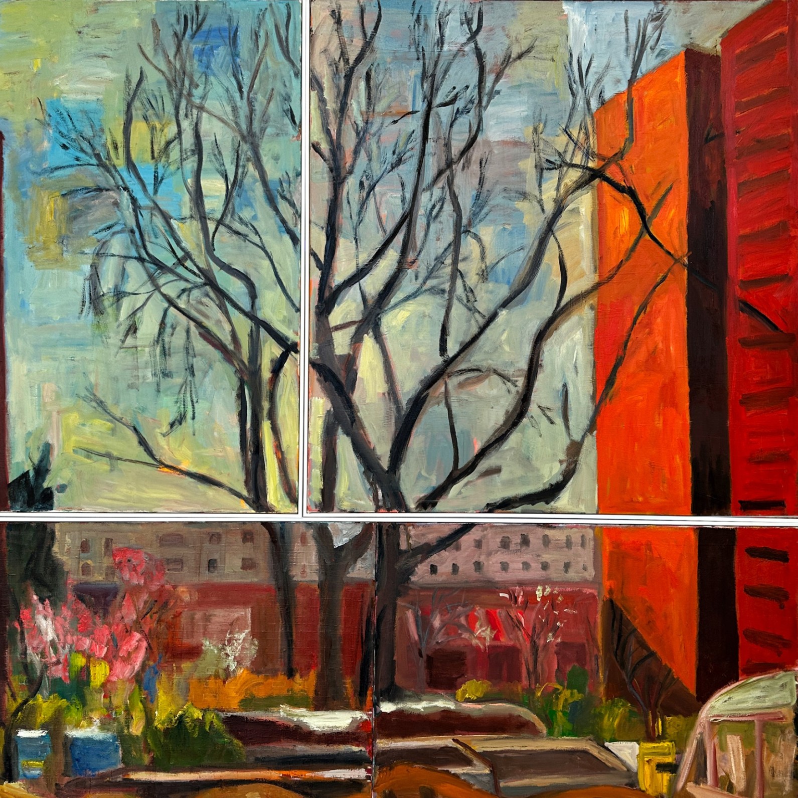 Майкл Ковнер — Общественный сад (холст, масло), 2012-2013