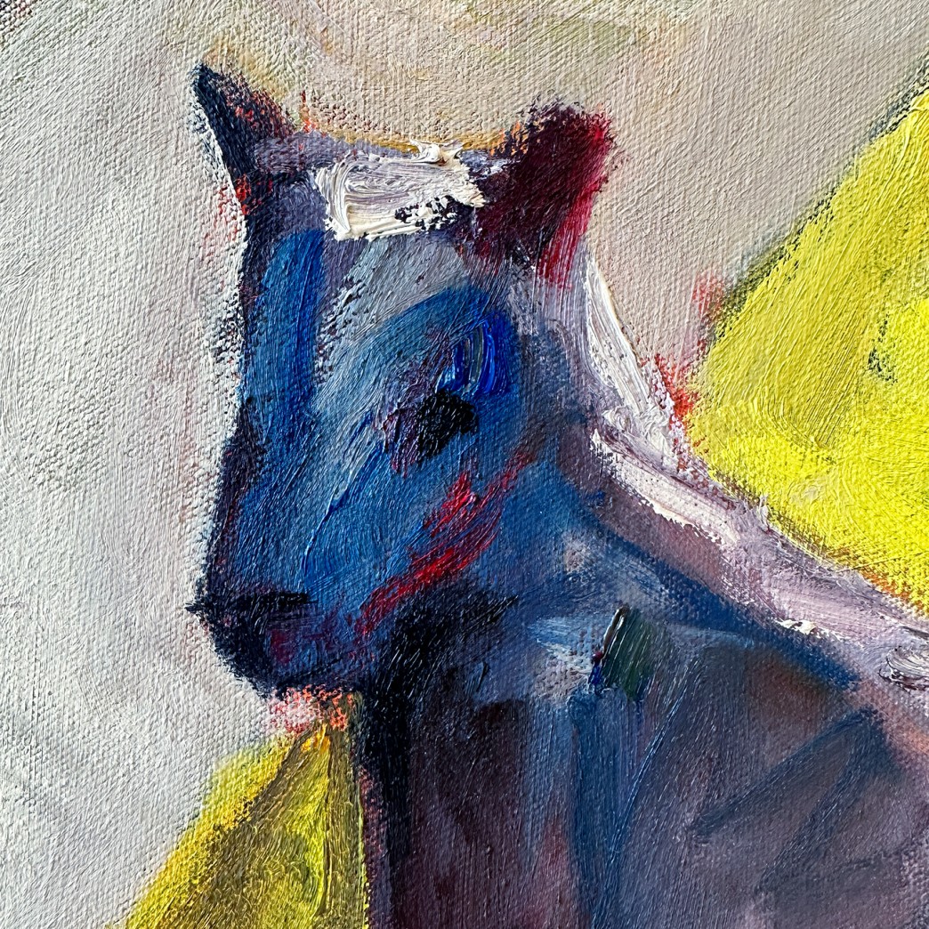 Майкл Ковнер — Сад скульптур. Фрагмент (холст, масло), 2012-2013