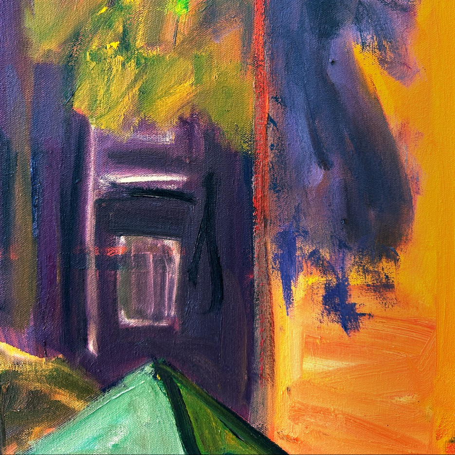 Майкл Ковнер — Сад скульптур. Фрагмент_ (холст, масло), 2012-2013