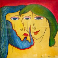 Армен Аветисян — Двое, 1988 (бумага, см. техника)