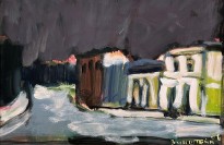 Арон Зинштейн — Косая линия Васильевского острова, 2006 (оргалит, масло)