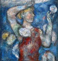 Виталий Тюленев — Играющая с облаком, 1993 (холст, масло)