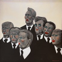 Владлен Гаврильчик — Любители хорового пения, 2002 (холст, масло)