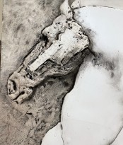 Вячеслав Михайлов — Буцефал, 2010 (холст, левкас, акрил) фрагмент