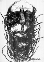 Вячеслав Михайлов — Портрет, 1990 (бумага, карандаш)