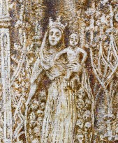 Евгений Ухналев — Прими меня в лоно свое, 1992 (холст, темпера) фрагмент