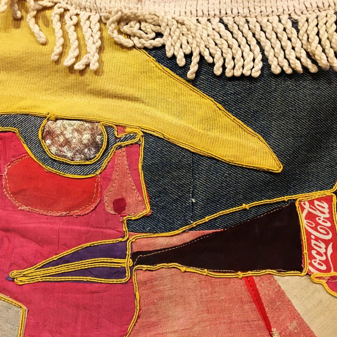 Надежда Эверлинг — Coca-Cola. Фрагмент (ткань), 1998