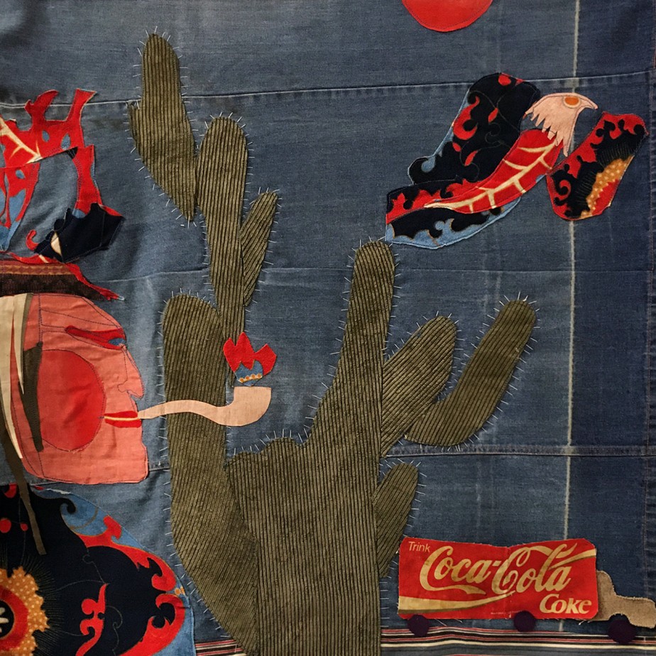 Надежда Эверлинг — Вождь и Coca-Cola (ткань), 2000