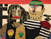 Надежда Эверлинг — Ещё. Из серии Агитационный текстиль. Фрагмент (ткань), 2010