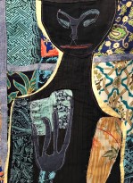 Надежда Эверлинг — Игра в карты на даче. Фрагмент 1 (ткань), 2008