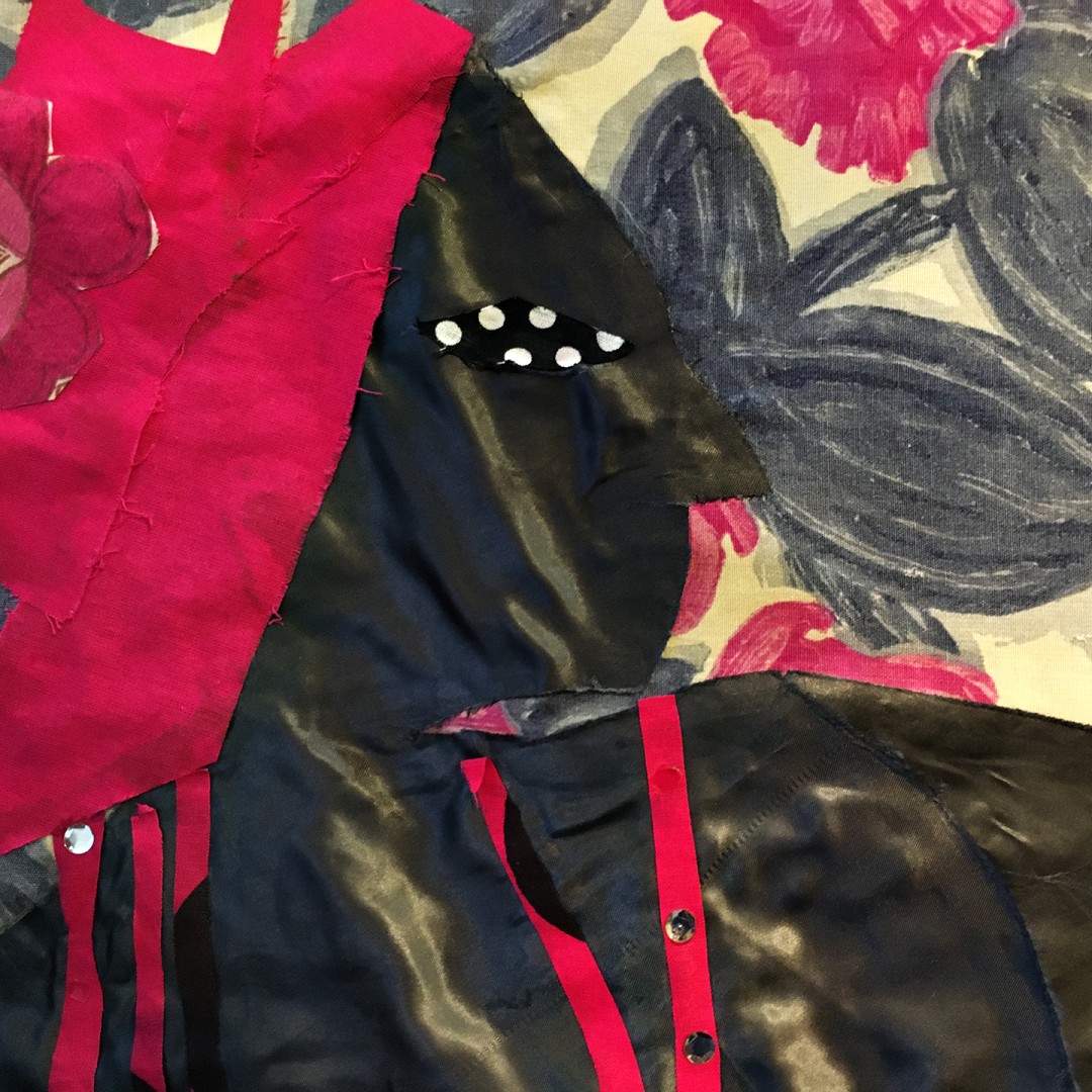 Надежда Эверлинг — Любовь Кришны. Фрагмент (ткань), 1996