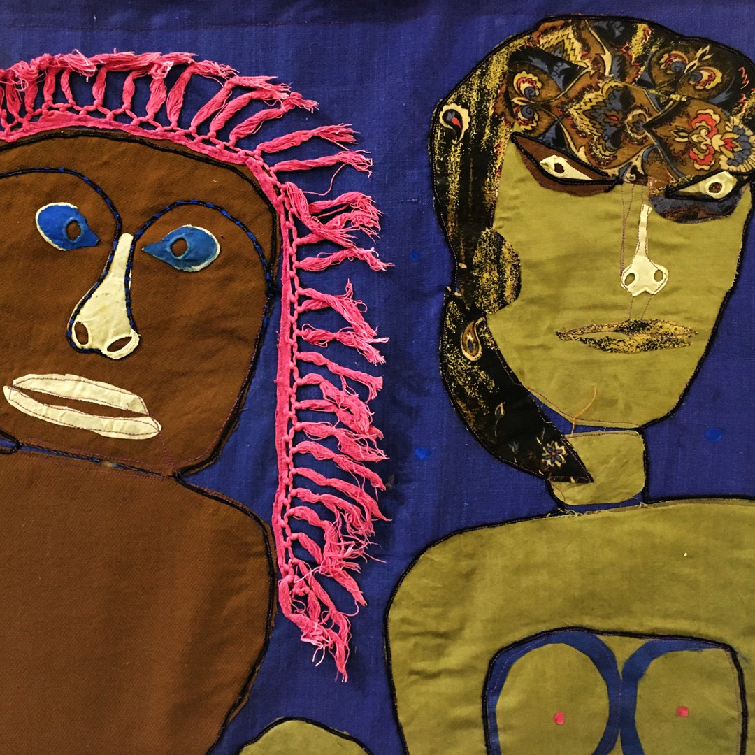 Надежда Эверлинг — Опасное путешествие. Фрагмент (ткань), 2000