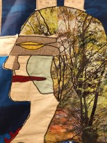 Надежда Эверлинг — Стоп. Из серии Агитационный текстиль. Фрагмент (ткань), 2010