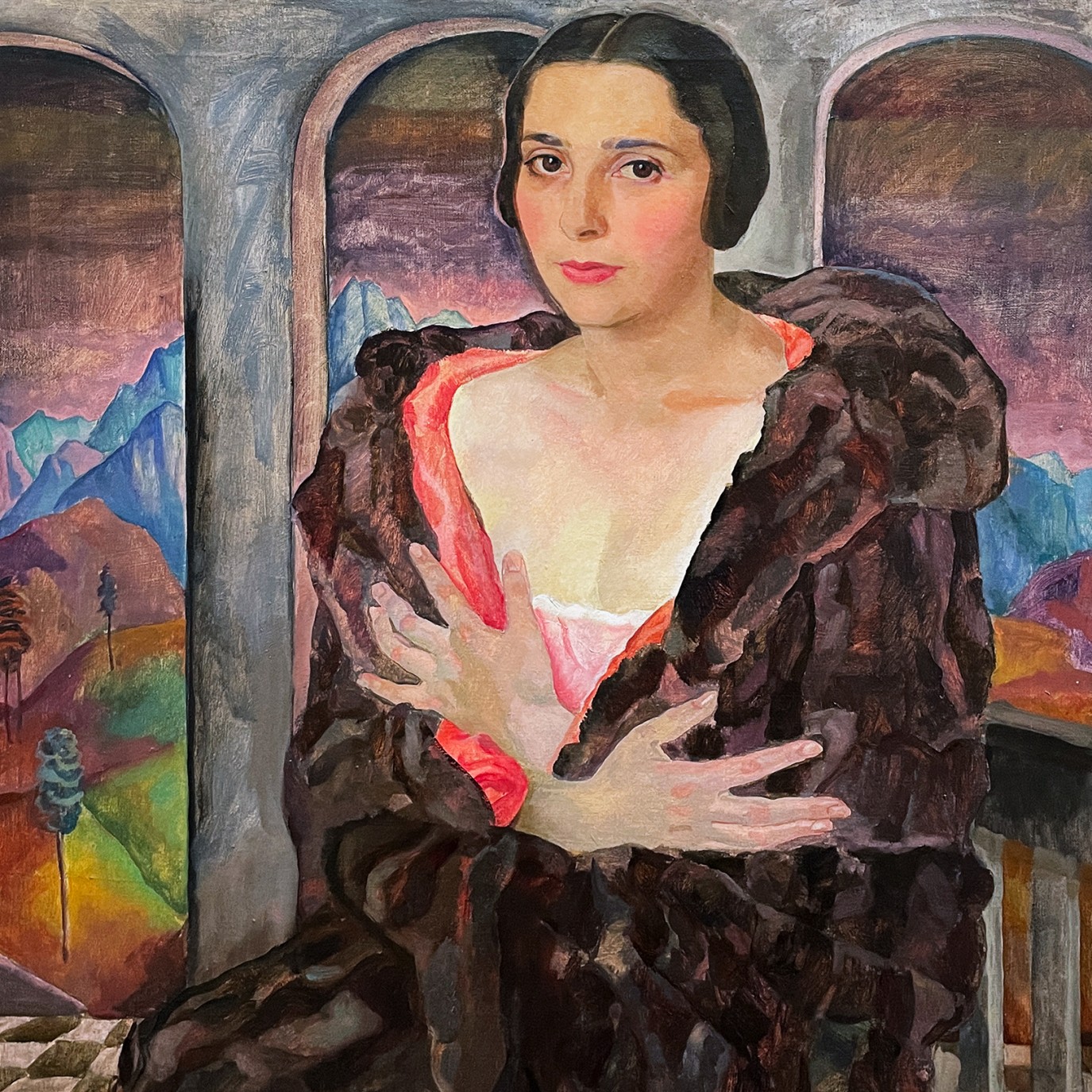 Йозеф Гасслер — Портрет Галины Виттлин-Мозер, 1928 (холст, масло). Музей Леопольда