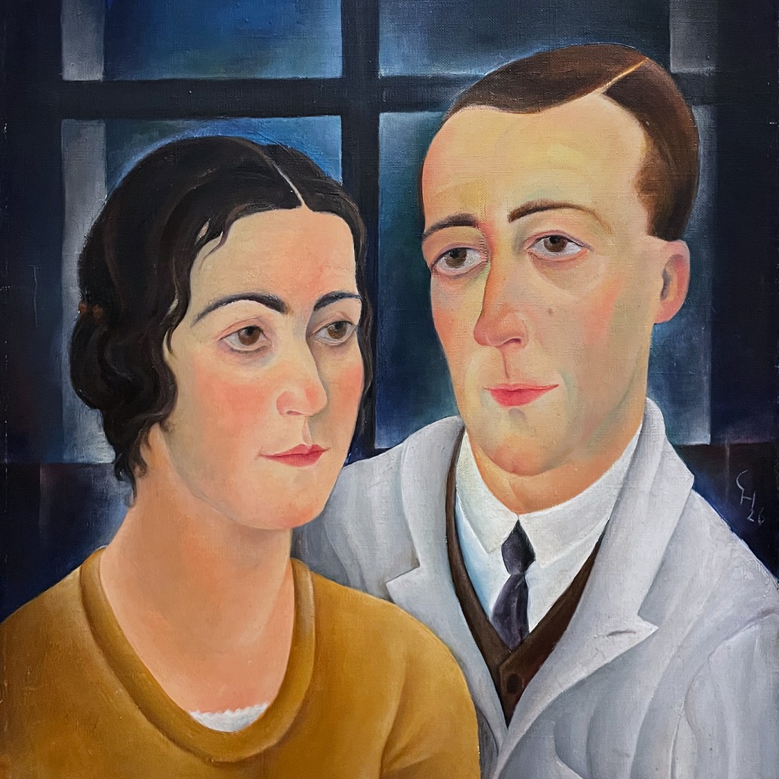 Карри Хаузер — Двойной портрет, 1926 (холст, масло). Музей Леопольда