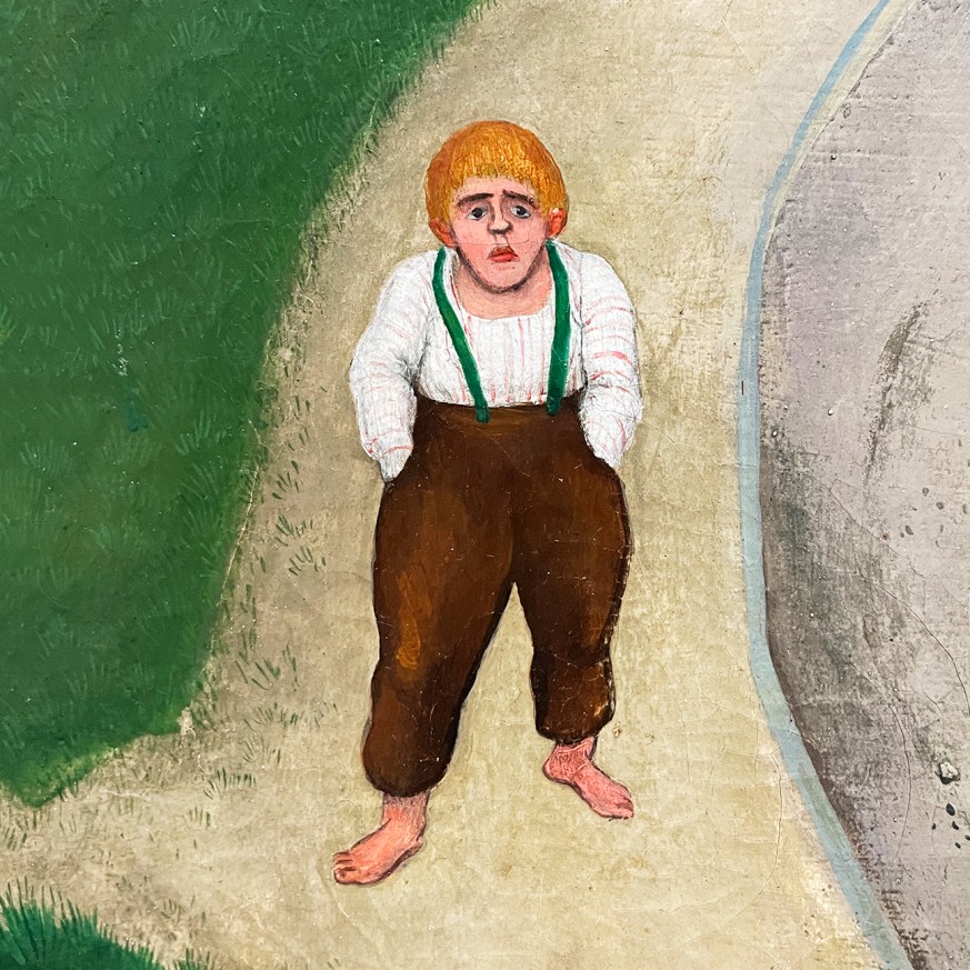 Рудольф Вакер — Ахбрюке в Брегенце, 1926 (холст, масло), фрагмент