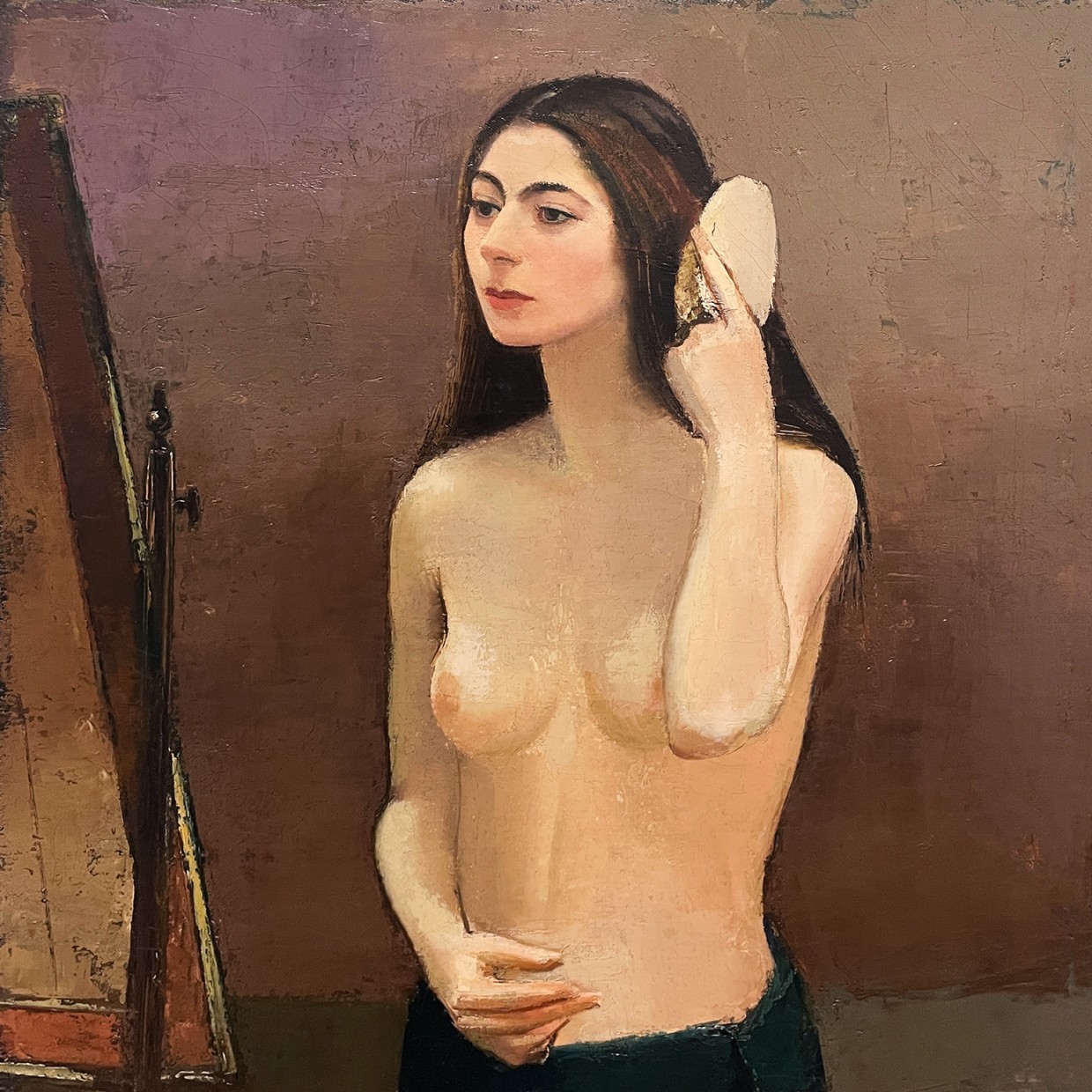 Сергиус Паузер — Девушка перед зеркалом, 1931 (холст, масло). Музей Леопольда