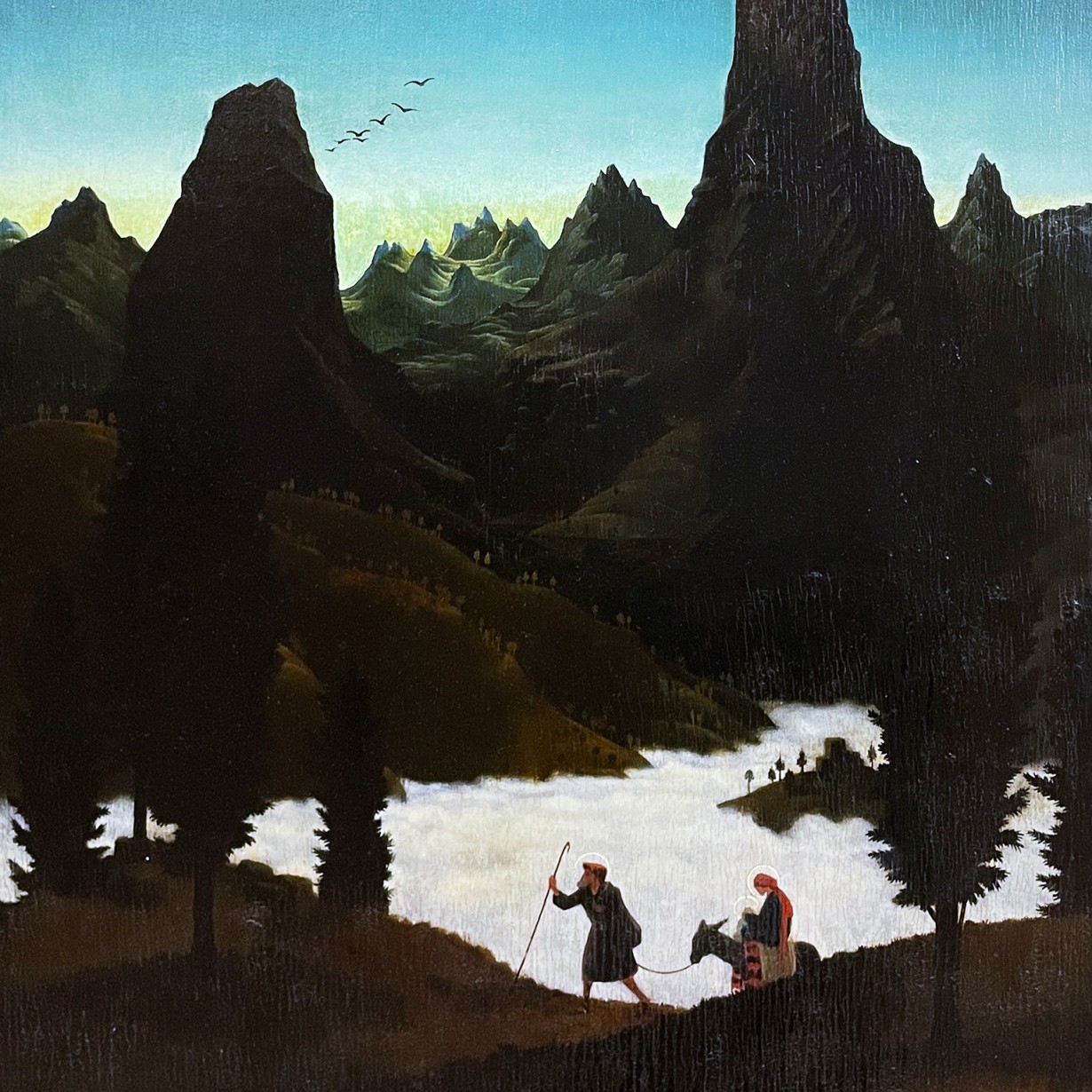 Франц Седлачек — Бегство в Египет, 1927 (доска, масло). Музей Леопольда