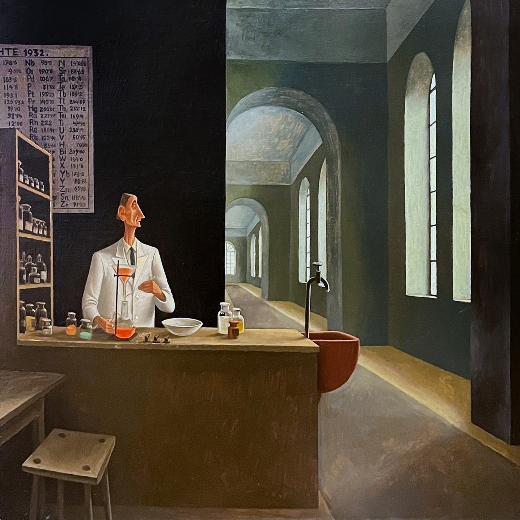Франц Седлачек — Химик, 1928 (дерево, масло). Музей Леопольда