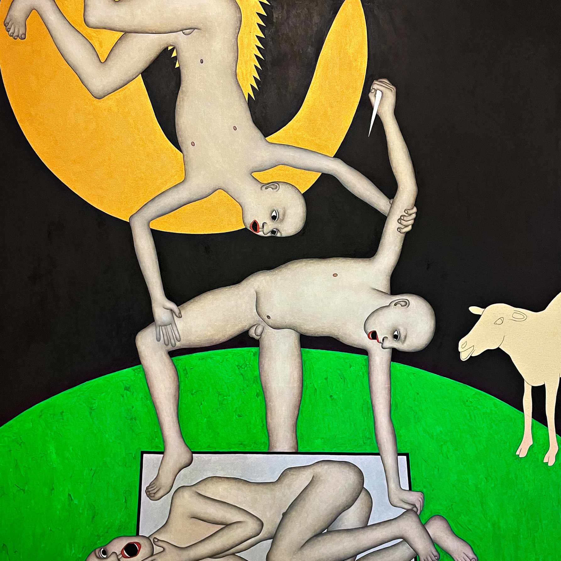 Никита Кульнев — Авраам и Исаак, 2017 (холст, масло)