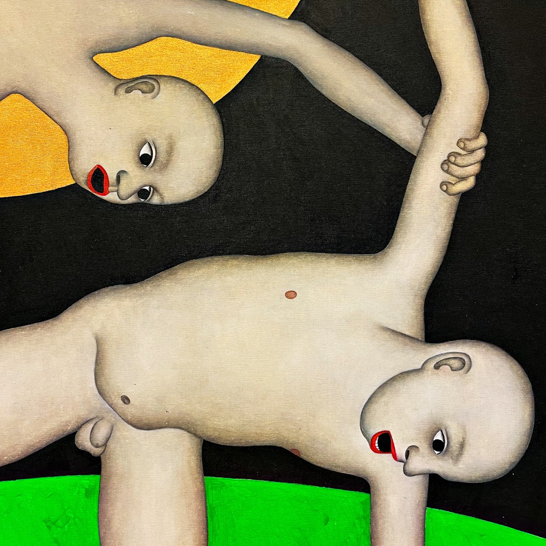 Никита Кульнев — Авраам и Исаак, фрагмент, 2017 (холст, масло)