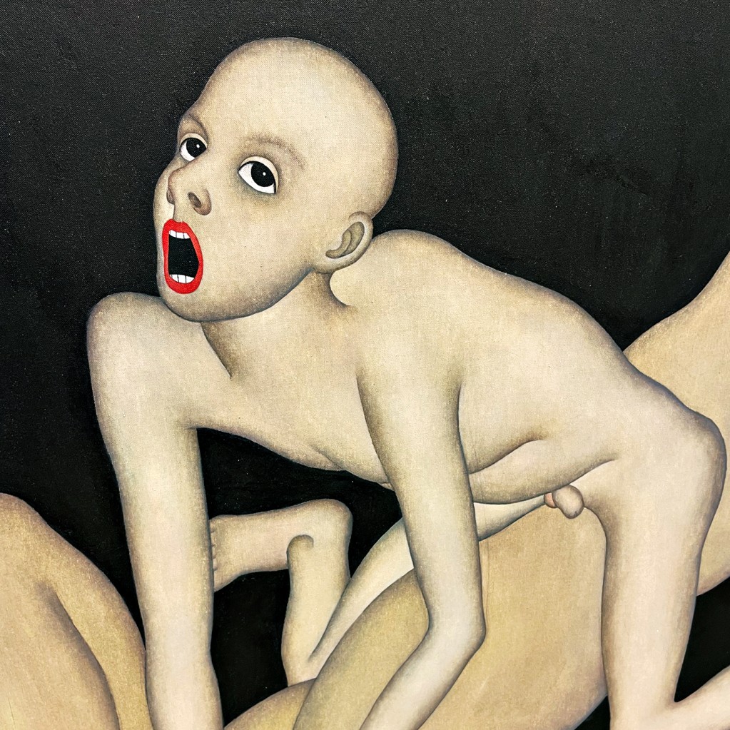 Никита Кульнев — Давид и Голиаф, фрагмент, 2017 (холст, масло)