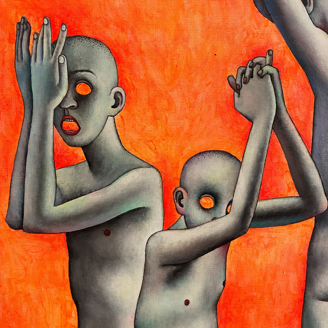 Никита Кульнев — Лимб, 2024 (холст, акрил) фрагмент 1