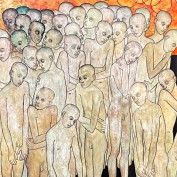 Никита Кульнев — Севастийские мученики. Триптих, 2020 (дерево, фанера, акрил)