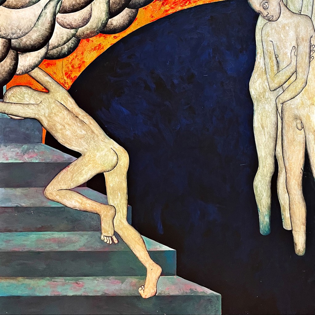 Никита Кульнев — Севастийские мученики. Триптих, фрагмент 1, 2020 (дерево, фанера, акрил)