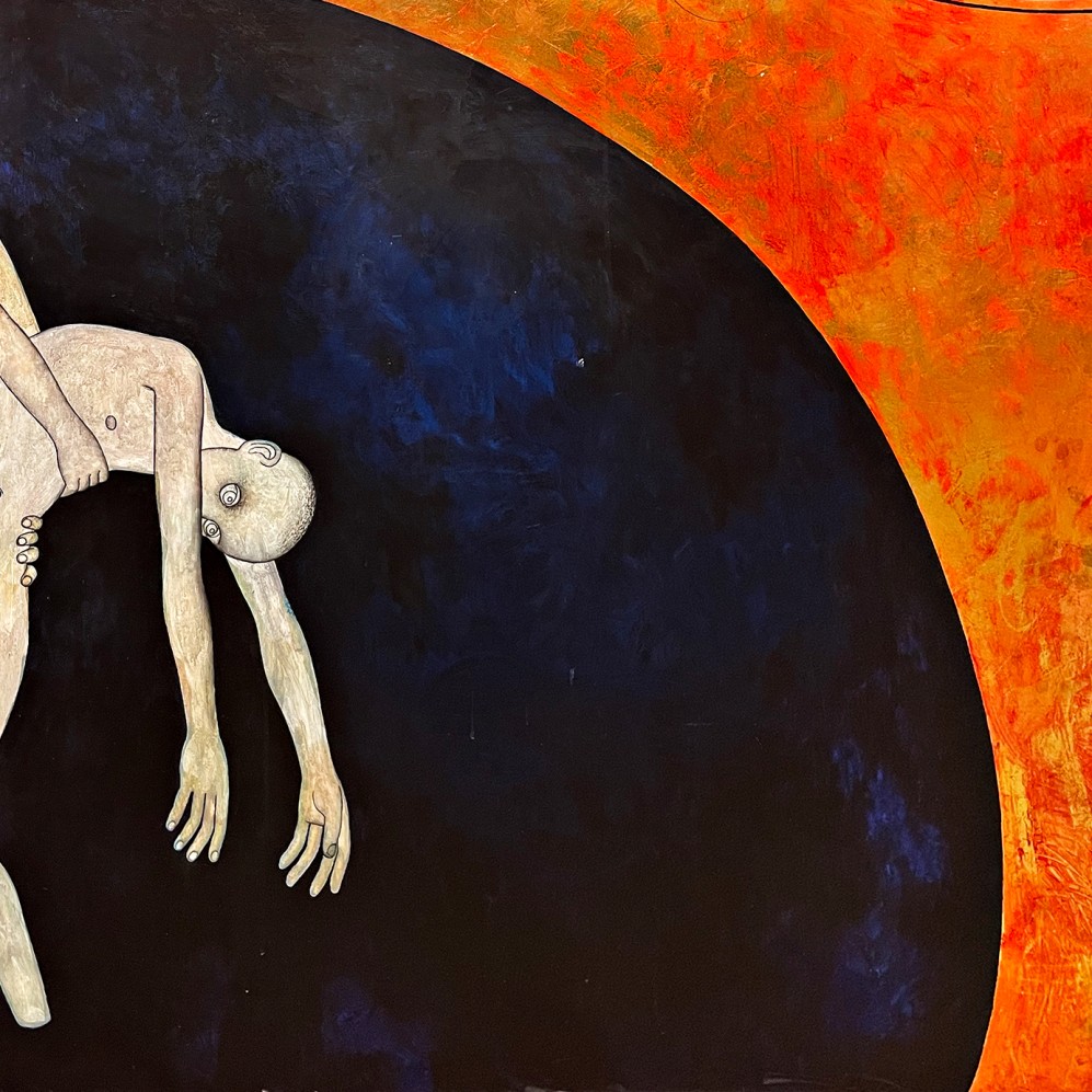 Никита Кульнев — Севастийские мученики. Триптих, фрагмент 3, 2020 (дерево, фанера, акрил)