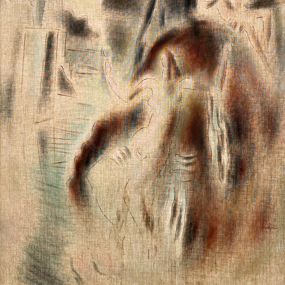 Константинос Парфенис — Афродита, 1950-1960 (негрунтованный холст, масло)