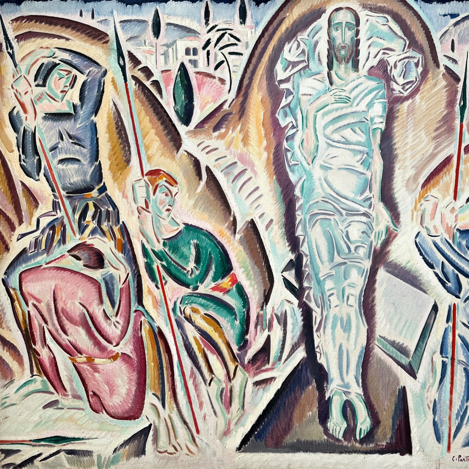 Константинос Парфенис — Воскресение, 1917-1919 (холст, масло)