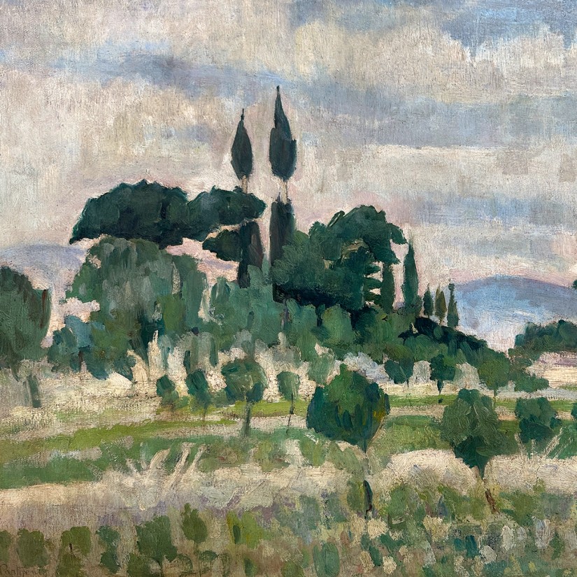 Константинос Парфенис — Пейзаж, 1907-1909 (холст, масло)