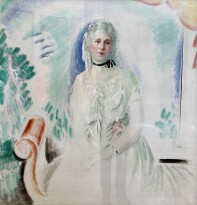 Константинос Парфенис — Портрет Аристовули Лопрести, 1933 (холст, масло)