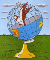 Петр Наводнюк — Глобус, 2011 (холст, масло)