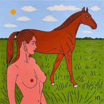 Петр Наводнюк — Конский хвост, 2011 (холст, масло)