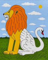 Петр Наводнюк — Лев-лебедь, 2011 (холст, масло)