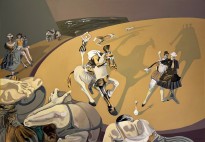 Алехандра Сантамарина — Цирк, 1990 (холст, масло) Аргентина