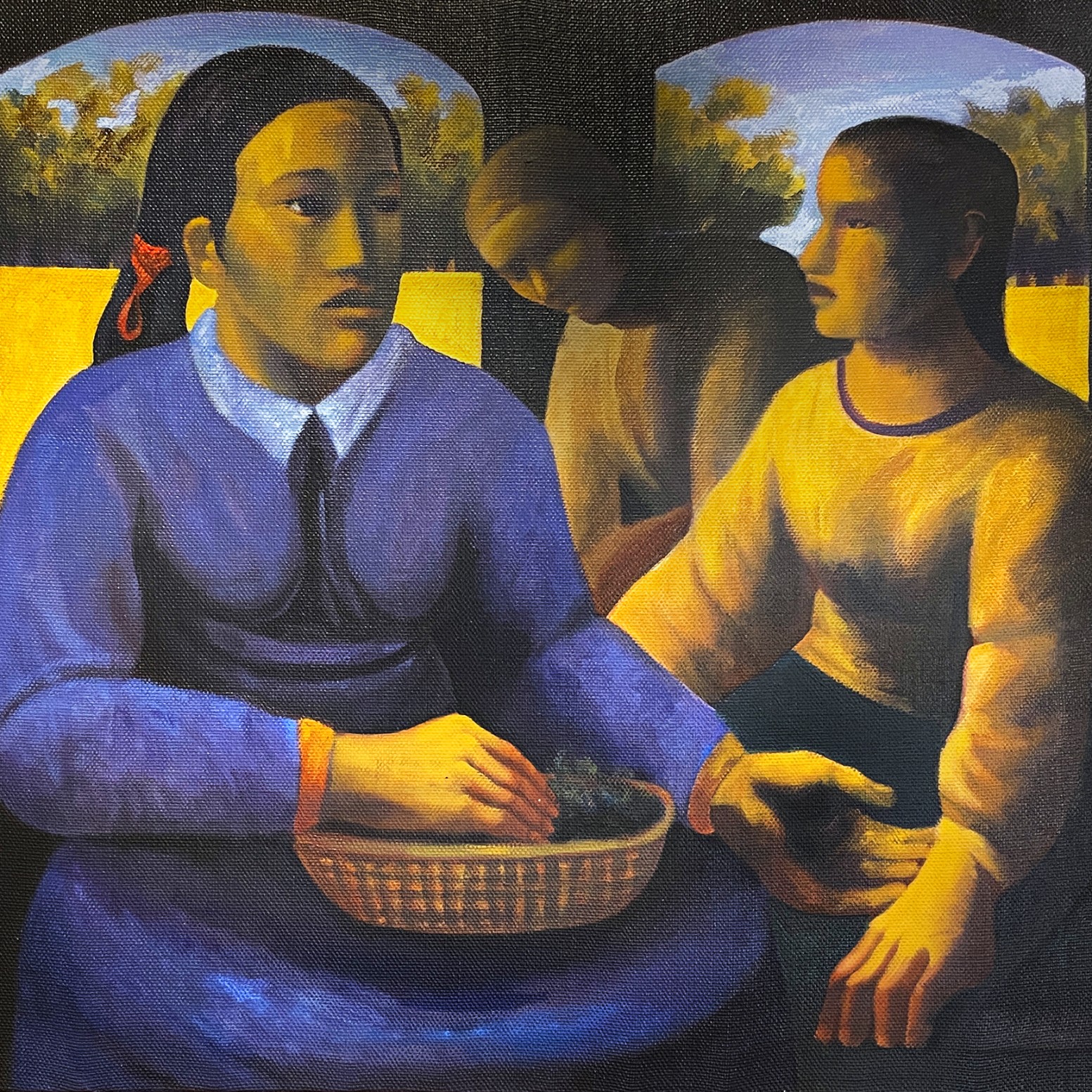 Марио Моллари — Лицо, 1984 (холст, масло)