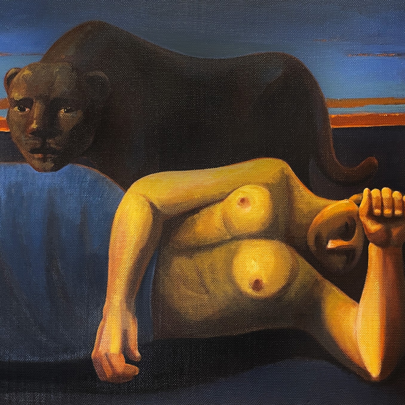 Марио Моллари — Спящая женщина, 1984 (холст, масло)