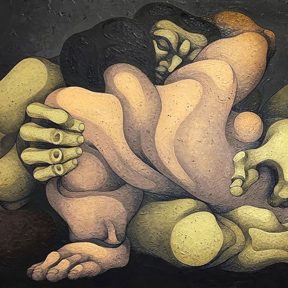 Рикардо Карпани — Любовники, 1970 (холст, масло)