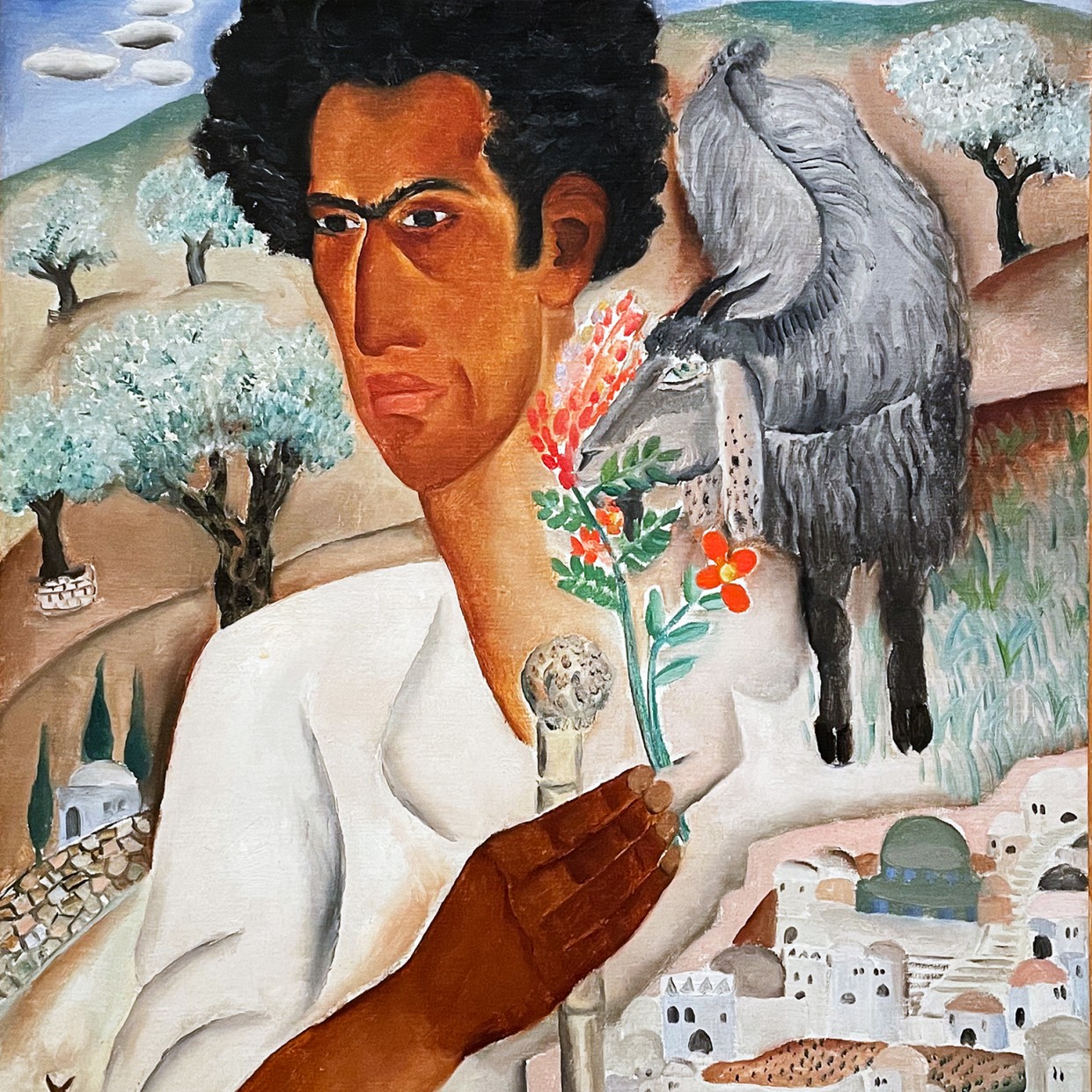 Реувен Рубин — Автопортрет в Иерусалиме, 1924 (холст, масло)