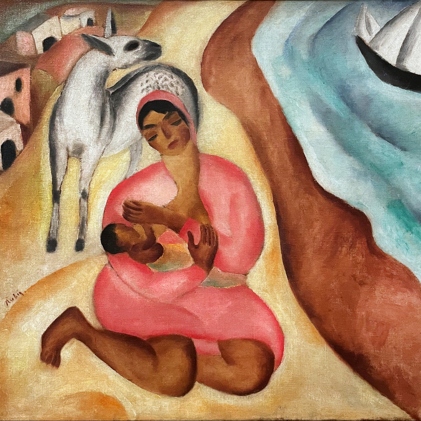 Реувен Рубин — Кормление на берегу, 1923-25 (холст, масло)