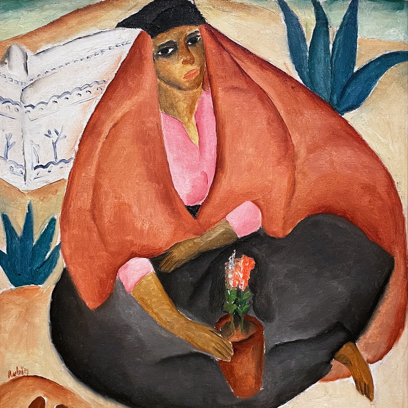 Реувен Рубин — На кладбище, 1923 (холст, масло)