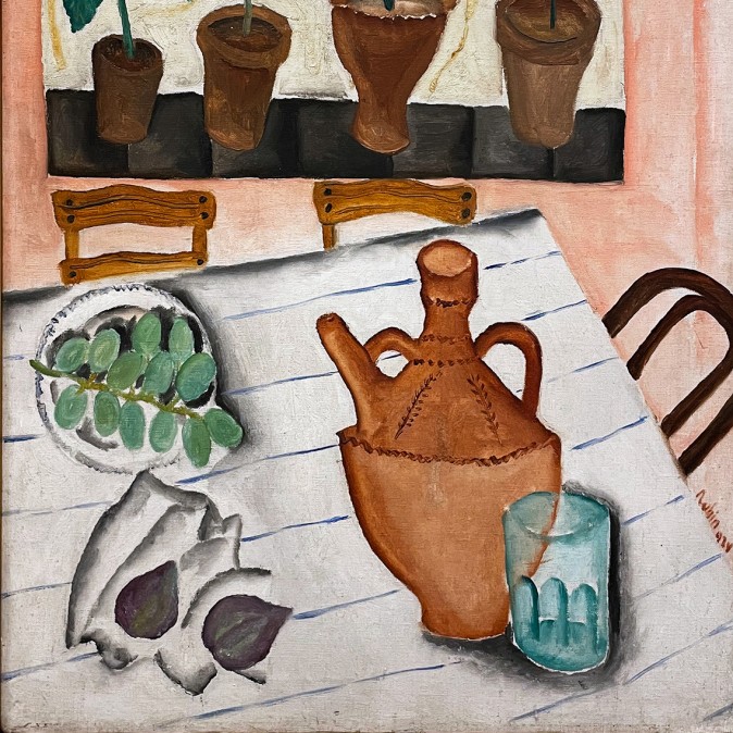 Реувен Рубин — Натюрморт на подоконнике, 1924 (холст, масло)